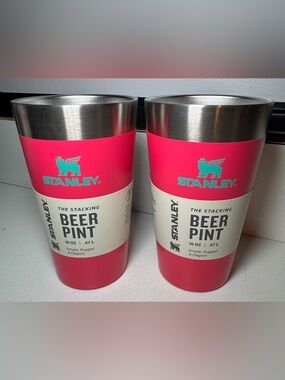 ✨🆕 Stanley Adventure Stacking Passion Pink Beer Pint Set